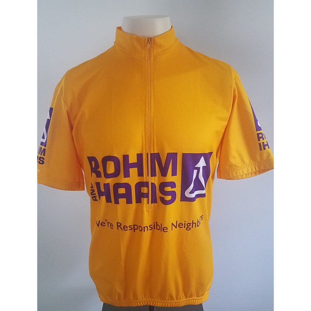 Rohm And Haas Graphic Cycling Biking Jersey Size S